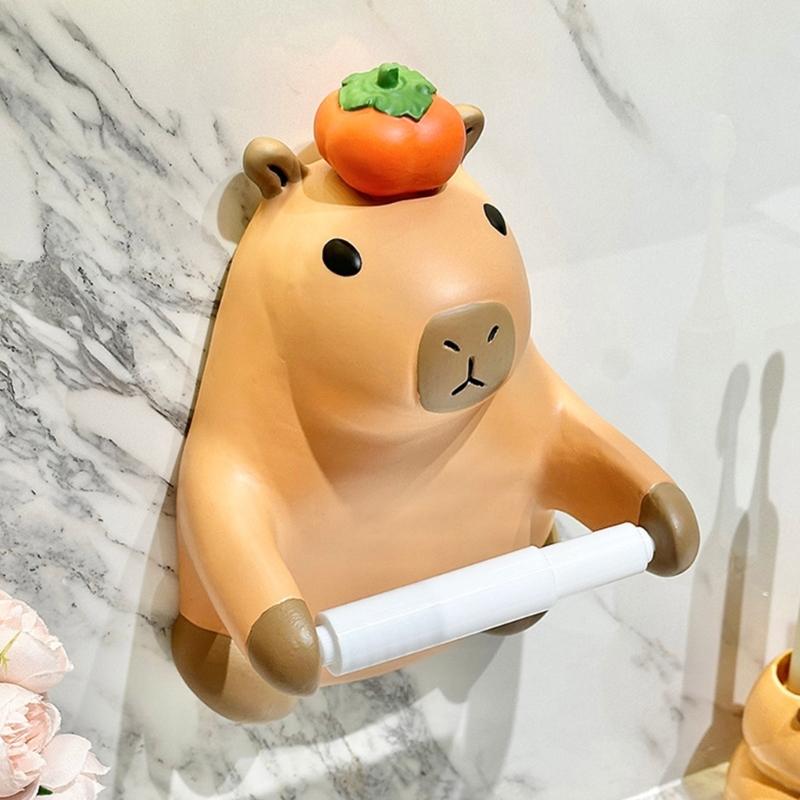 Cute Capybara Shape Tissue Dispenser Elegant Capybara Tissue Container Paper Stand Rack Great For Modern Interiors