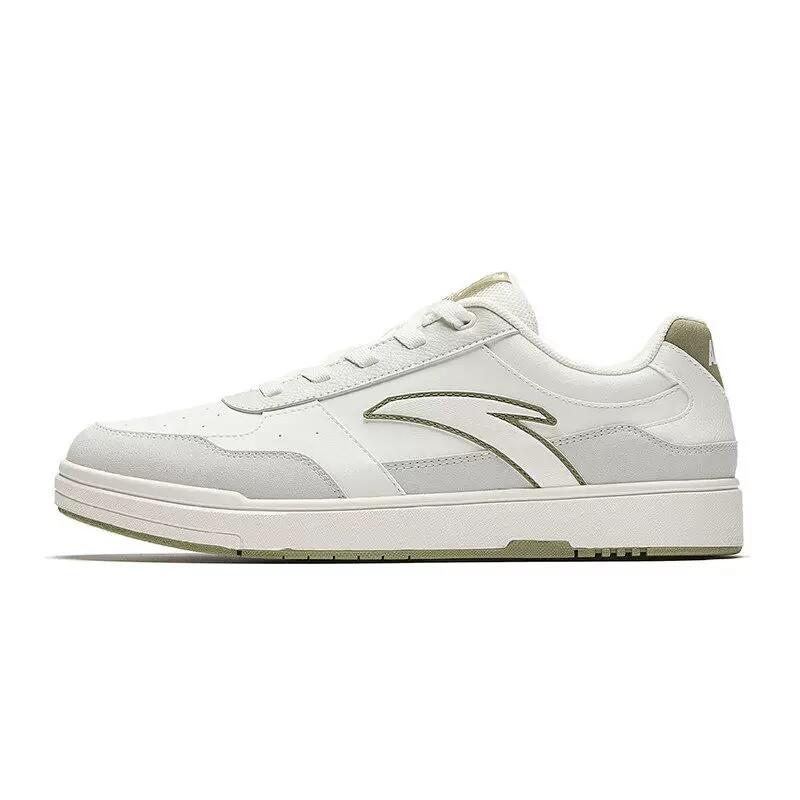 Anta Baichuan Classic Versatile Sports Low-Top Skate Shoes Men sneaker White Gray Green 112628015-5 39