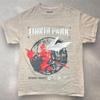 Camiseta Gráfica Linkin Park Hybrid Theory Bege Masculina M Camiseta de Banda Ceremony Rose