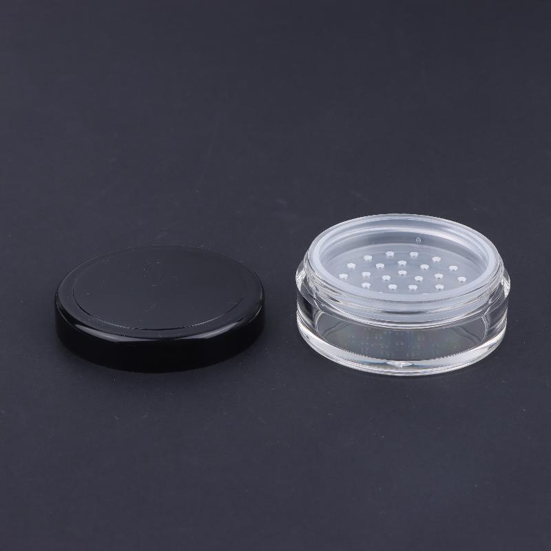 5G Portable Plastic Powder Box Empty Loose Powder Pot With Sieve Powder Puff Cosmetic Sifter Loose Jar Travel Makeup Container
