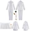 The Promised Neverland Ray Norman Emma Cosplay Costume White Top Skirt Pants Set High-quality Cosplay Attire For Any Occasion