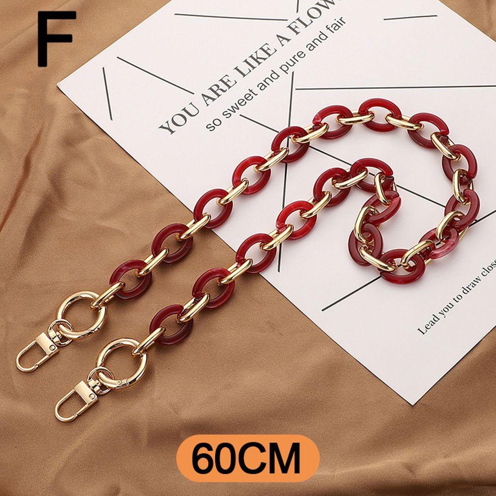 Replaceable DIY Removable Bag Handle Hardware Bag Chain Crossbody Bag Belt Acrylic Purse Strap