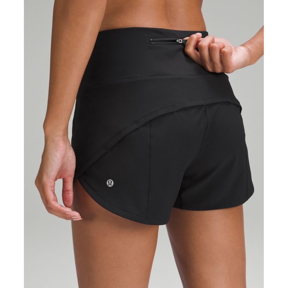 Lululemon Speed Up High Rise Lined Short 4  Black