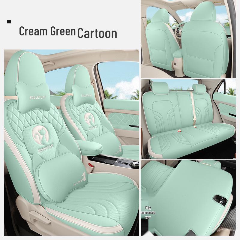 ZFL Sports Leather Seat Cushion Cover for Great Wall ORA Good Cat – All-Season Comfort