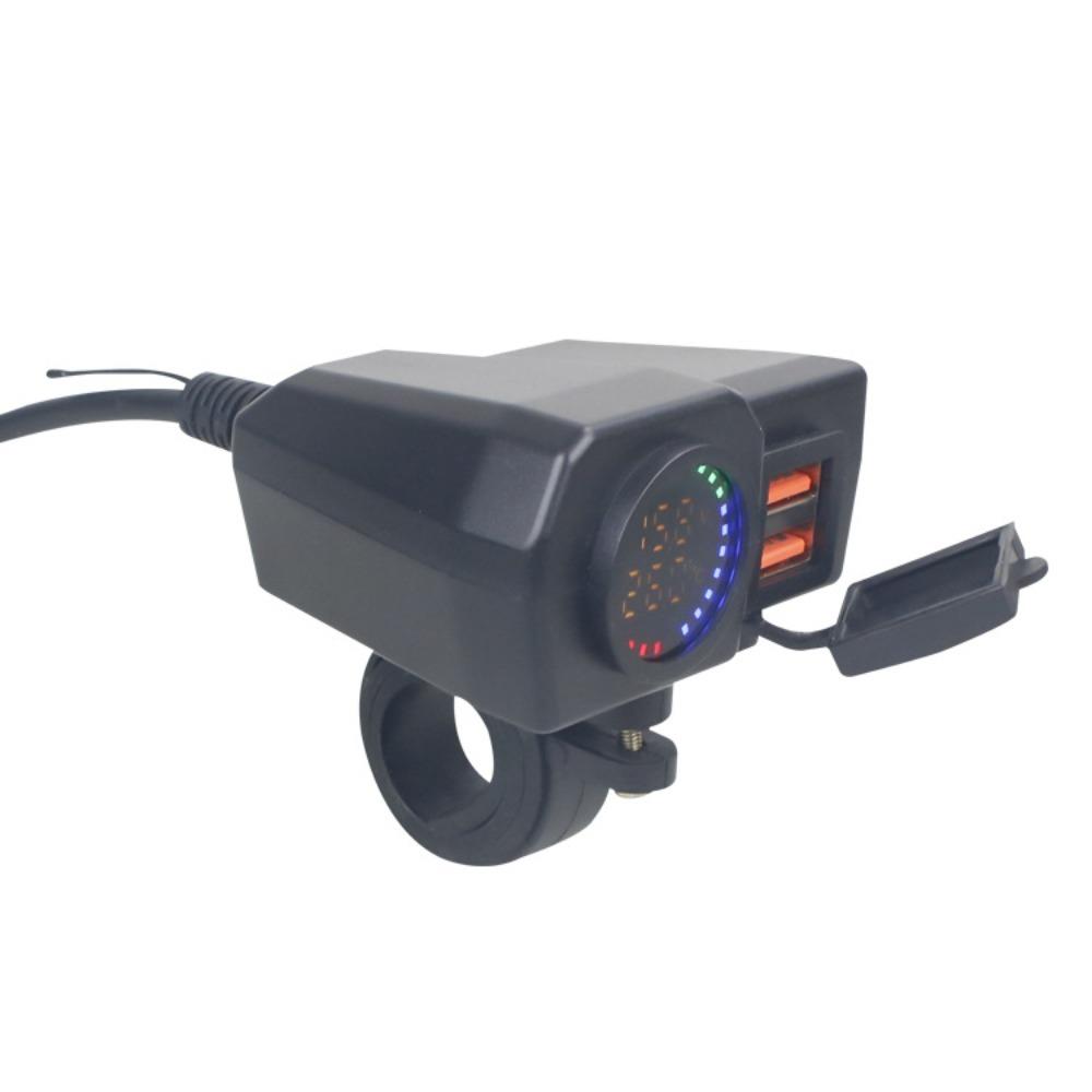 

36W Motorcycle Charger Fast Charger Dual USB Charger QC3.0+PD Charger Long Distance Travel Dual QC3.0