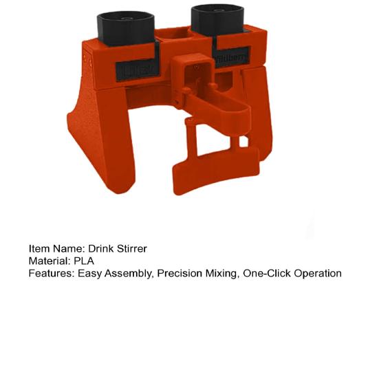 3D tištěné míchátko nápojů Automatický mixér nápojů na jedno kliknutí s přesným 2:1:1 Poměrový ventil 5minutová rychlá montáž DIY sada pro šumivé víno a párty