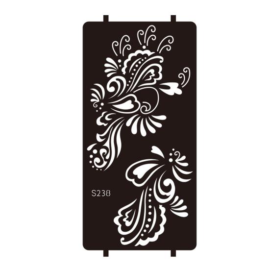 Yousheng Reusable Indian Henna Tattoo Stencils, Mehndi Hand Painting Templates, DIY Flower Pattern for Body Art, Festival Makeup