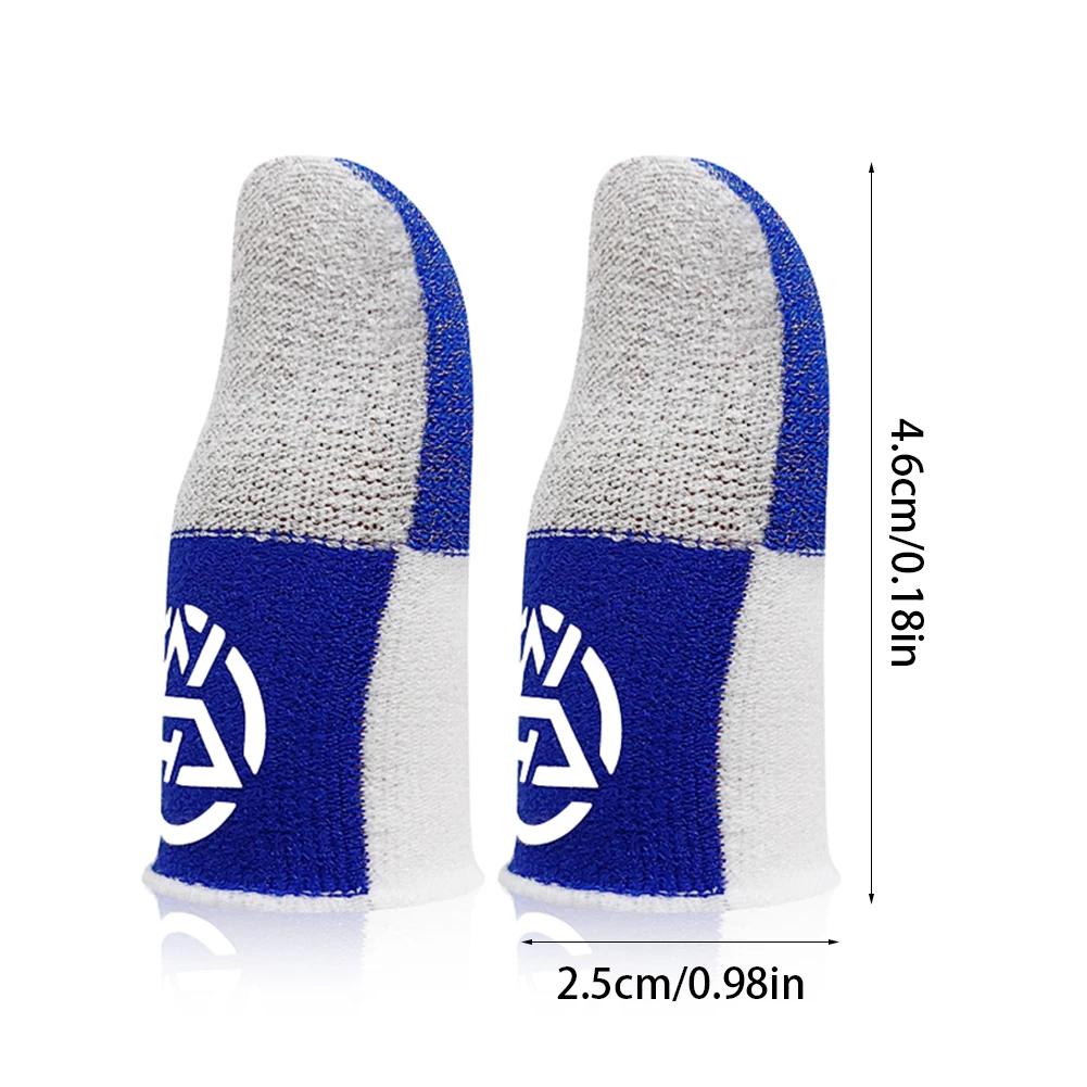 5Pairs Mobile Game Fingertip Gloves Sweatproof Anti-slip Touch Screen Finger Sleeve Breathable Gaming Fingertip Cover For Player