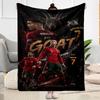 Ronaldo's Legacy: Goat Blanket Soft Warm Cozy Great for Sofa Bed Bedding All-Season Use Playful Design Suitable for Gifting Relatives and Friends