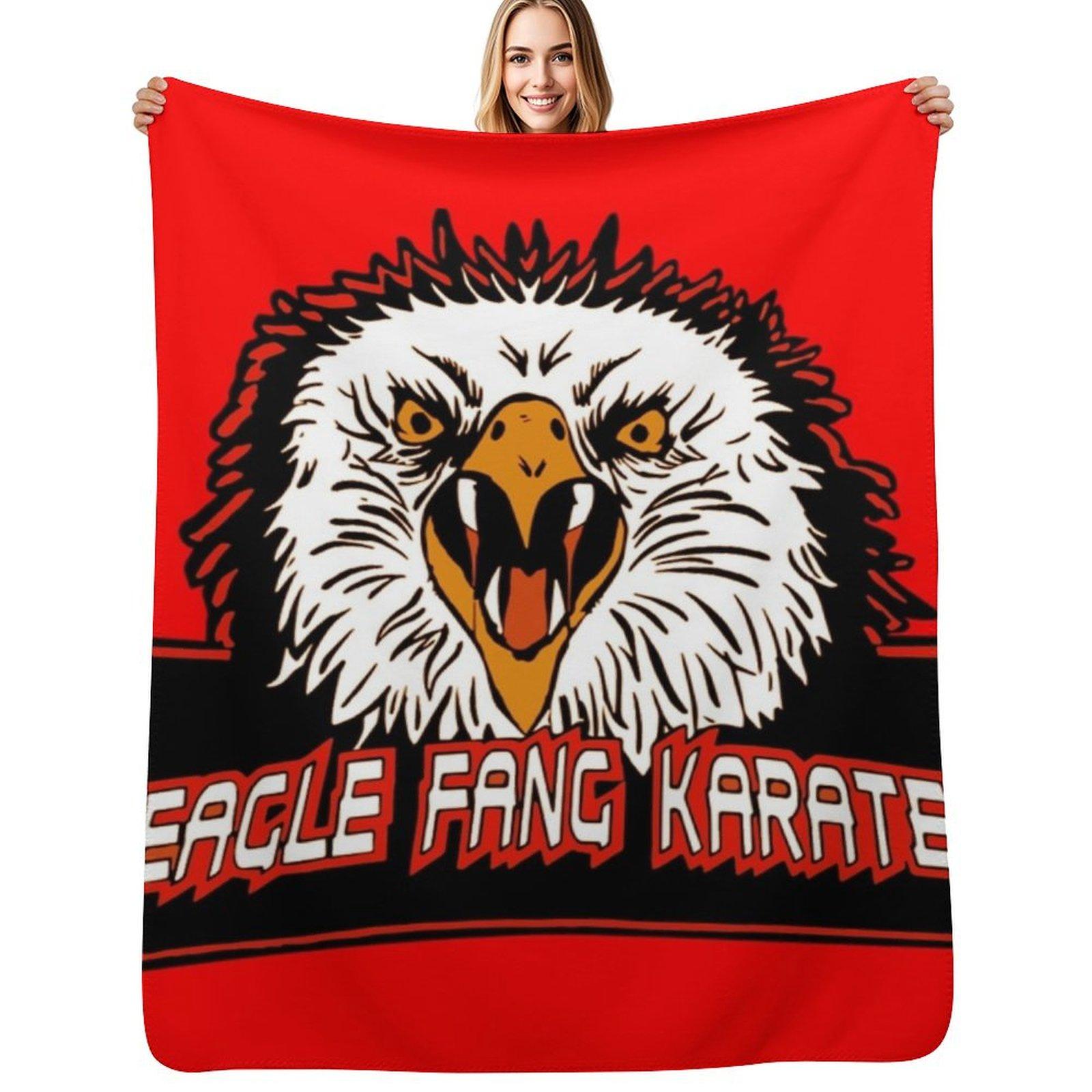 Eagle Fang Karate 3 Throw Blanket Versatile Cozy Throw Blanket for All Occasions Size: 75*100cm, Weight: 230 GSM