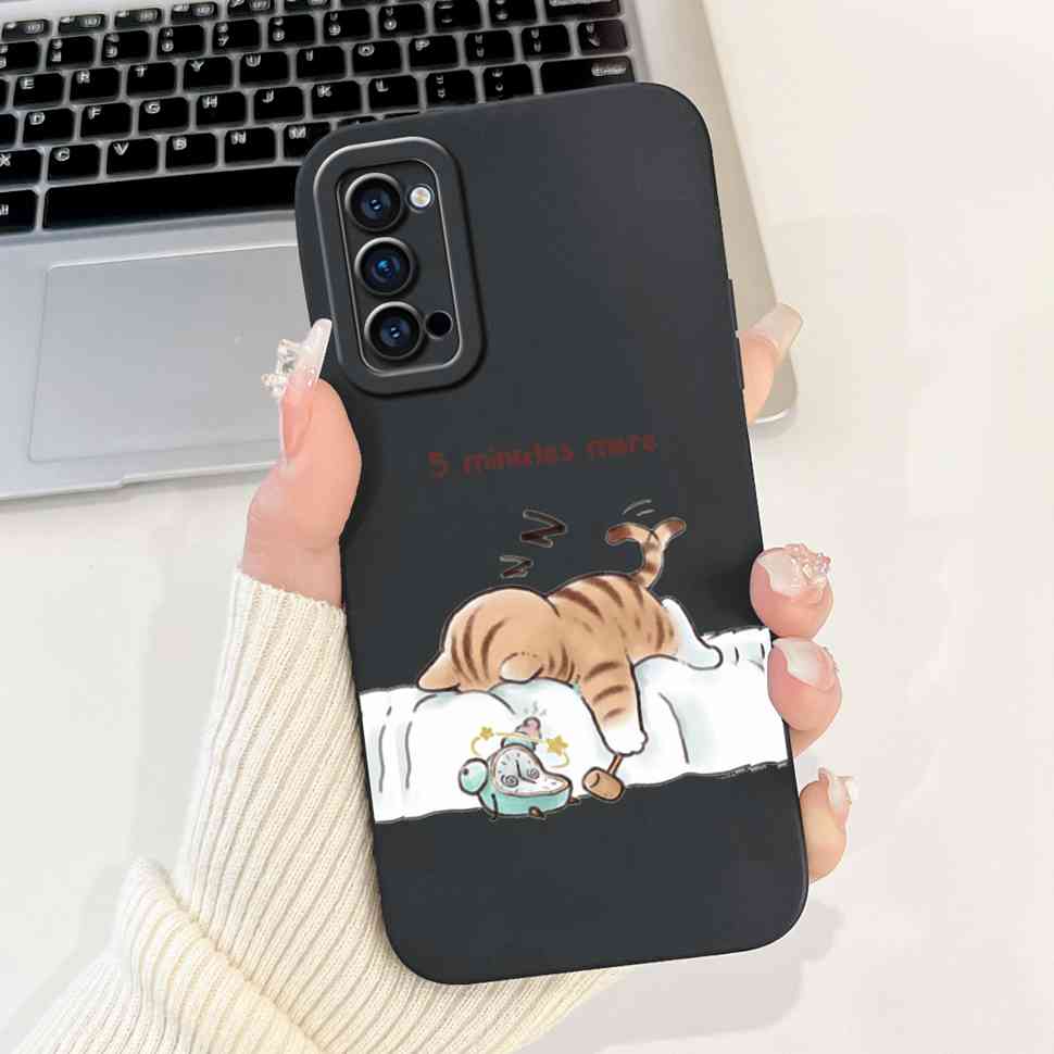 Für Oppo Reno4 Pro 5G Hülle CPH2089 Luxus Kunst Bemaltes Cover Für Oppo Reno4 Reno 4 Pro 5G Handyhülle Schutzhülle Weiche Abdeckung