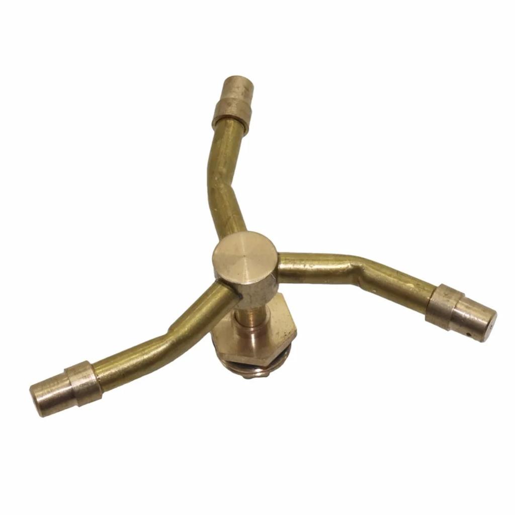 360° Automatic Rotating Cooper Sprinkler 2/3/4-way Optional Sprayer Nozzle 1/2" Male Thread Garden Lawn Orchard Irrigation Tools