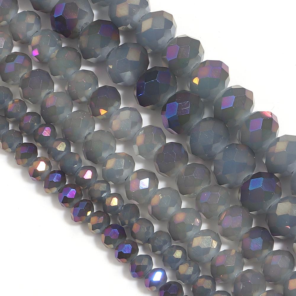 4 6 8mm Facettierte Kristallperlen Lila Tschechisches Glas Lose Spacer Perlen Für Schmuckherstellung DIY Bastelarbeiten Armbänder Halskette Zubehör