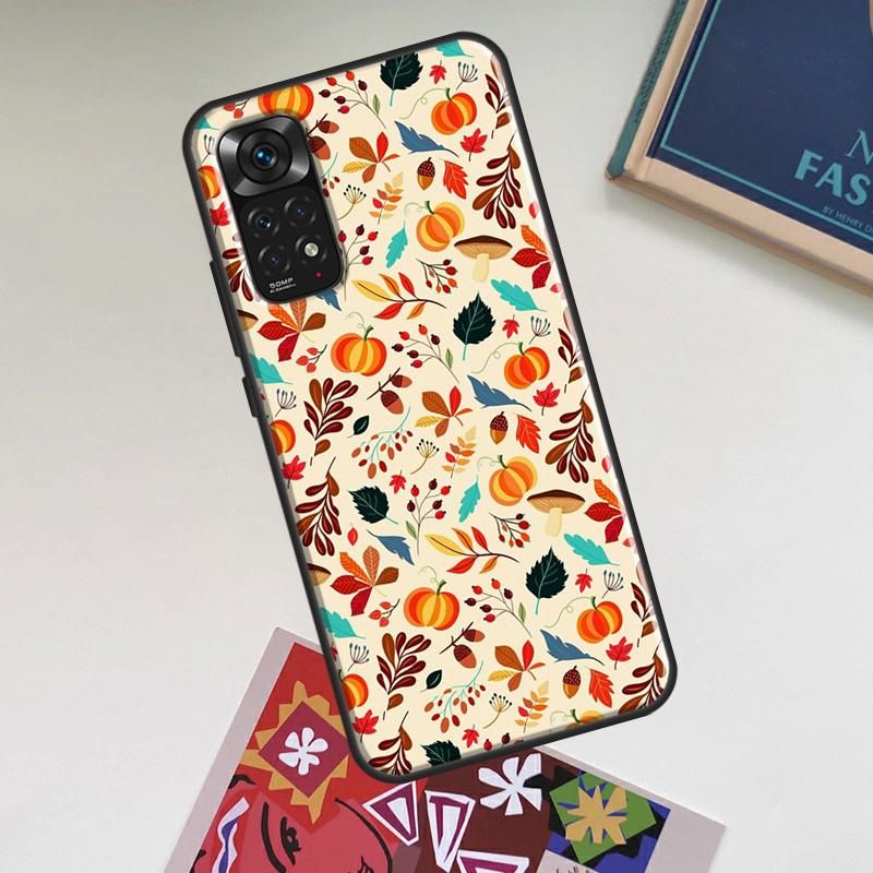 Autumn Pumpkins Case For Xiaomi Redmi Note 12 Pro Plus 8 9 10 11 Pro 8T 9S 10S 11S 12S 9C 10A 10C 12C Cover