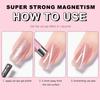 LINMANDA Cat-Eye Nail Magnet Double-Headed Cylindrical for Use with Cat-Eye Gel Nail Polish Suitable for Home and Nail Salon Use