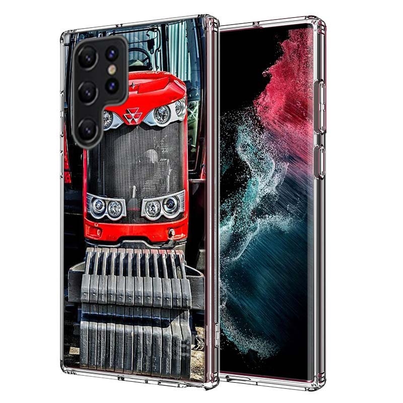 Tractor Farm Capa Phone Case For Samsung S26 Ultra S25 Edge Galaxy S23 S21 S20 S24 FE S22 S10 Plus Cover Clear TPU Shell Coque w