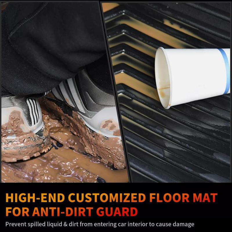 1Set Car Floor Mats 3 Row Liners For Honda Odyssey 2011-2017 TPE All-Weather High Temperature Resistant Non-slip Car Floor Mats