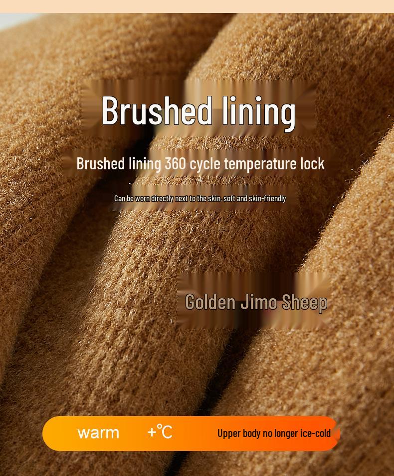 Men's and Women's Thick Camel Wool Warm Pants, High-Waisted, Plus Size, Suitable for Autumn and Winter Cold-Proof.