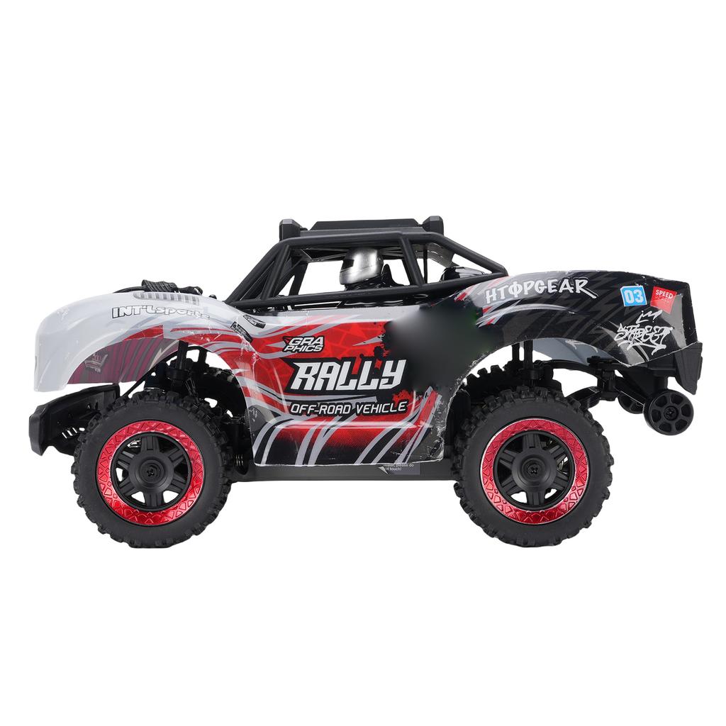 1:18 High Speed RC Car, 2.4GHz 4WD Remote Control Short Course Truck with LED Lights, Off Road Racing Buggy for Adults