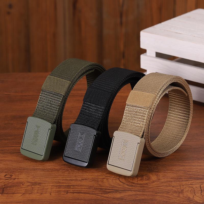 Fashion Belt with Imitation Nylon Webbing & Tank Pattern - Accessory for Clothing, Shoes, and Hats