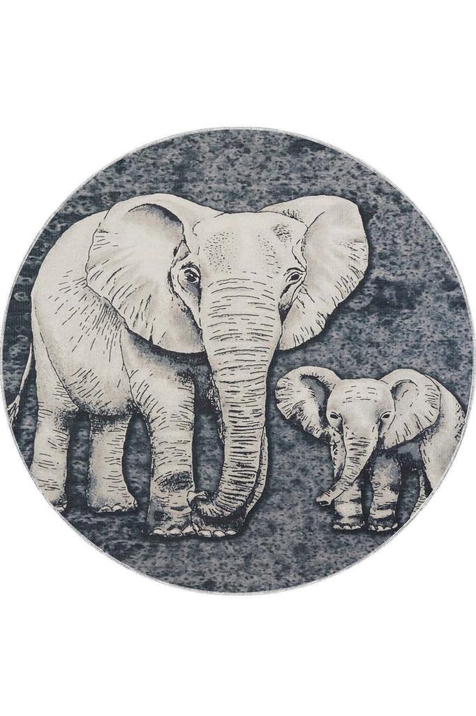 Rovigo Home Washable Round Printed Carpet RHM7126