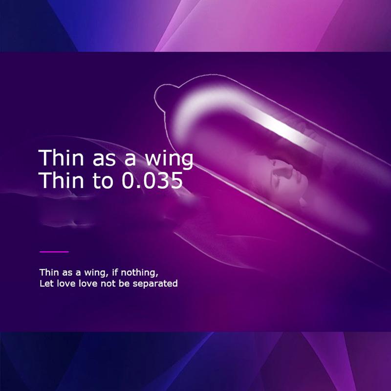 24Pcs 49mm Passion Condoms Ice Fire Feeling Penis Sleeves Ultrathin Lasting Condom Contraception Erotic Goods for Couple Sexshop