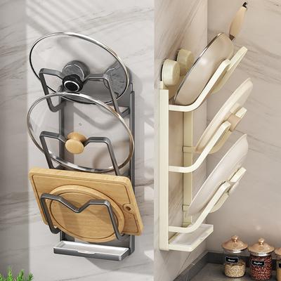 No Punching Lid Rack Rack Kitchen Wall-mounted Storage Cutting Board Household Strong Suction Cup Restaurant Rack