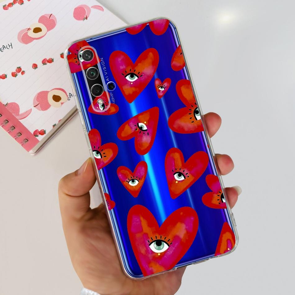 For Huawei Nova 5T Case Nova5T YAL-L21 YAL-L61 YAL-L71 Fashion Painted Soft Silicone TPU Slim Phone Back Cover