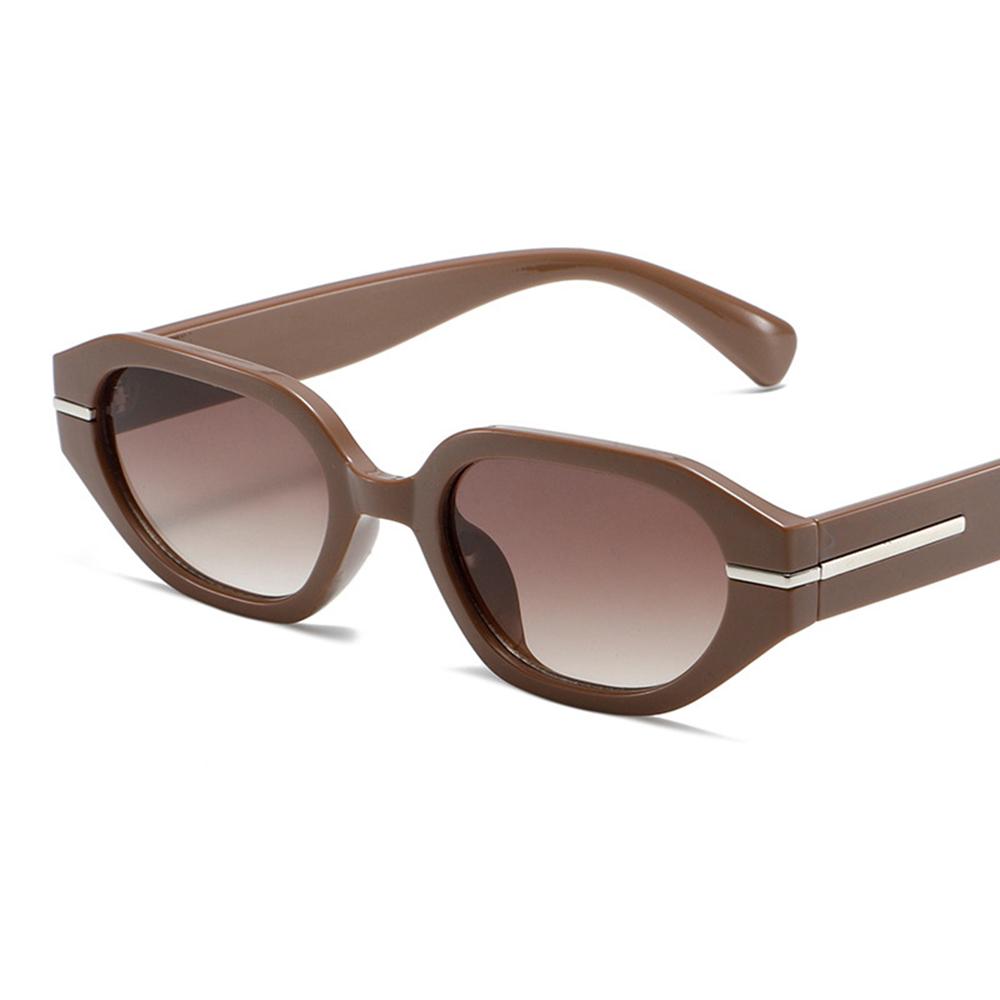 Fashion Cat Eye Thick Frame Sunglasses Women Men Brand Designer Retro Polygon Sunshade Glasses Travel Driving Beach Party Eyewea