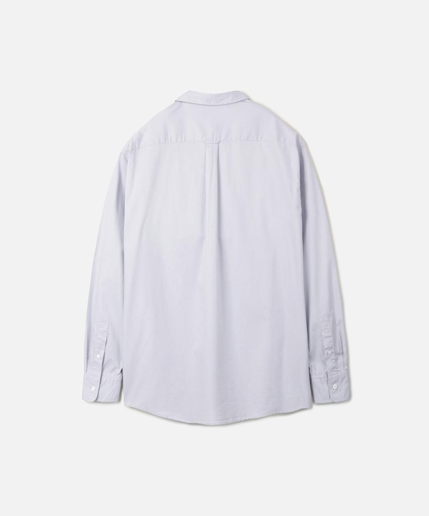 247Silijeu Compact Stretch Oxford Shirt Light Blue