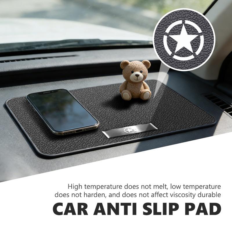 CREYLV1 For Jeep Car Dashboard Non-slip Mat Phone Key Storage Pad Wrangler Gladiator 2014 - 2021 Grand Cherokee Cherokee