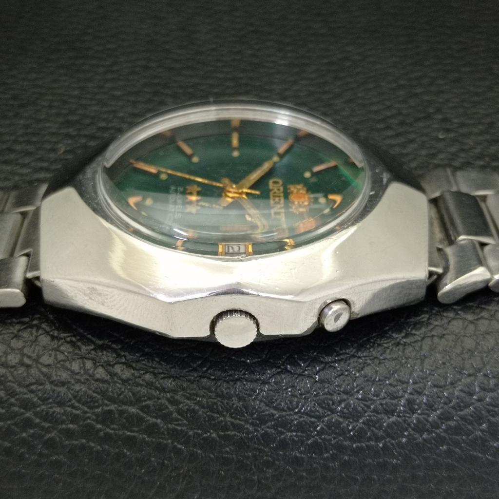 GENUINE VINTAGE ORIENT AUTOMATIC 46941 JAPAN MENS ORIGINAL DIAL WATCH A700733-5 R204-a700733