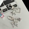 High-value Cool Black Cherry Color Diamond Sweetheart Candy Keychain Pendant Personality Trendy Cool Student School Bag Accessories