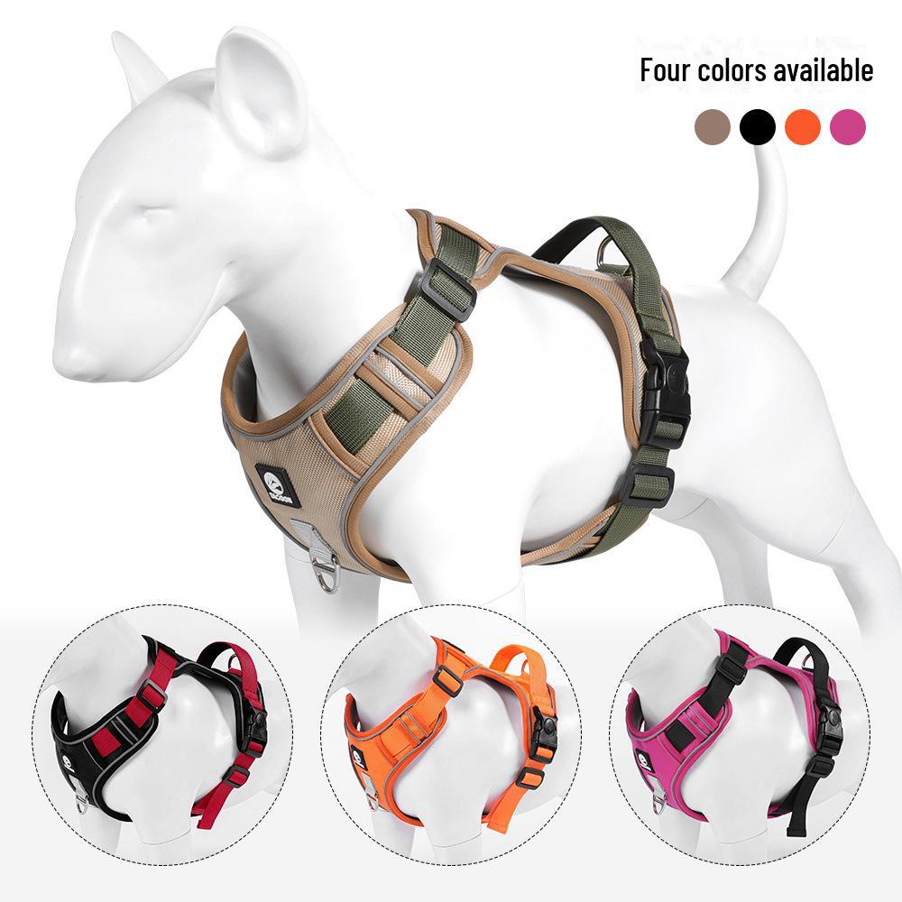 Explosion-Proof Cross-Border Dog Leash and Harness for Medium and Large Dogs