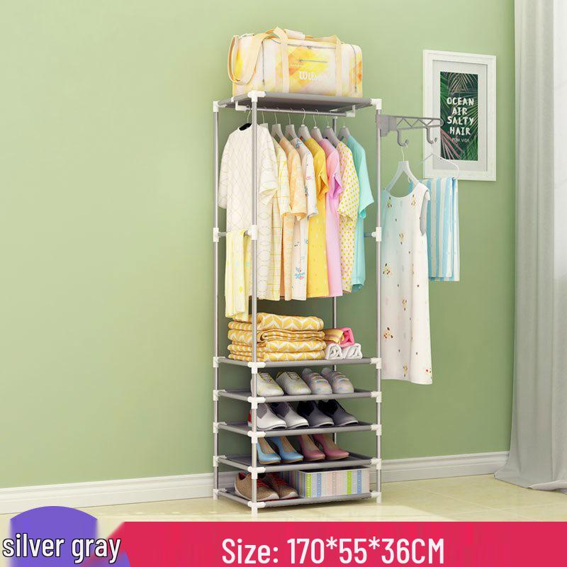 Minimalist Wrought Iron Coat Rack for Bedroom & Hallway