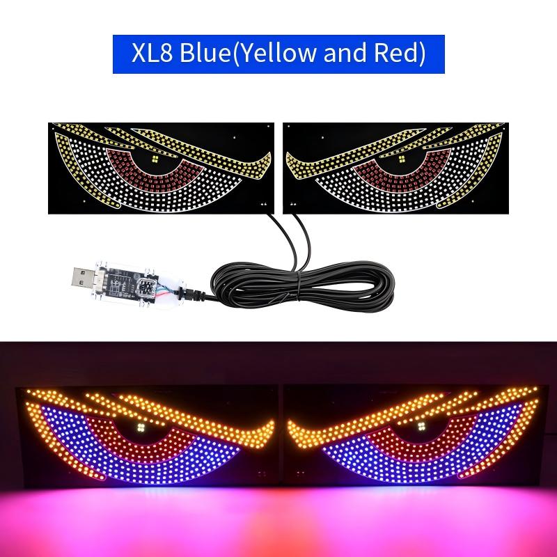 USB Dynamische Animation LED Augen Display Pixel Panel für Auto LKW Dämonenaugen LED Bildschirm Licht Front Heck Windschutzscheibe Dekoration