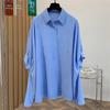 Camicia Larga Taglie Forti Manica a Pipistrello Strass Stile Hong Kong Primavera/Estate 2026