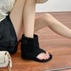 Grape mother summer new flip-flops toe cool boots women's Korean version outer wear high-end fashionable short boots 2025