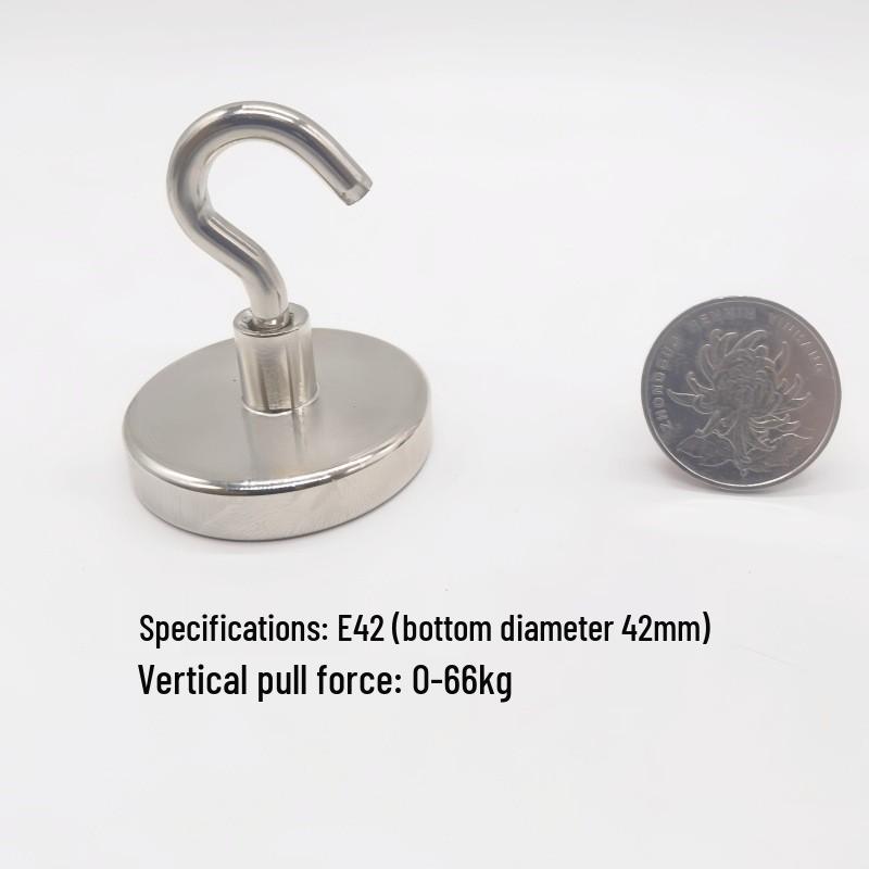 Punch-Free Neodymium Magnetic Hook for Walls & Doors