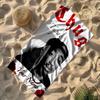 2pac Customized Name Beach Towel Super Soft Microfiber Quickdry Fabric Ideal for Travel Outdoor Swim Pool Yoga Surf Camping Hiking Gym Gift Holiday