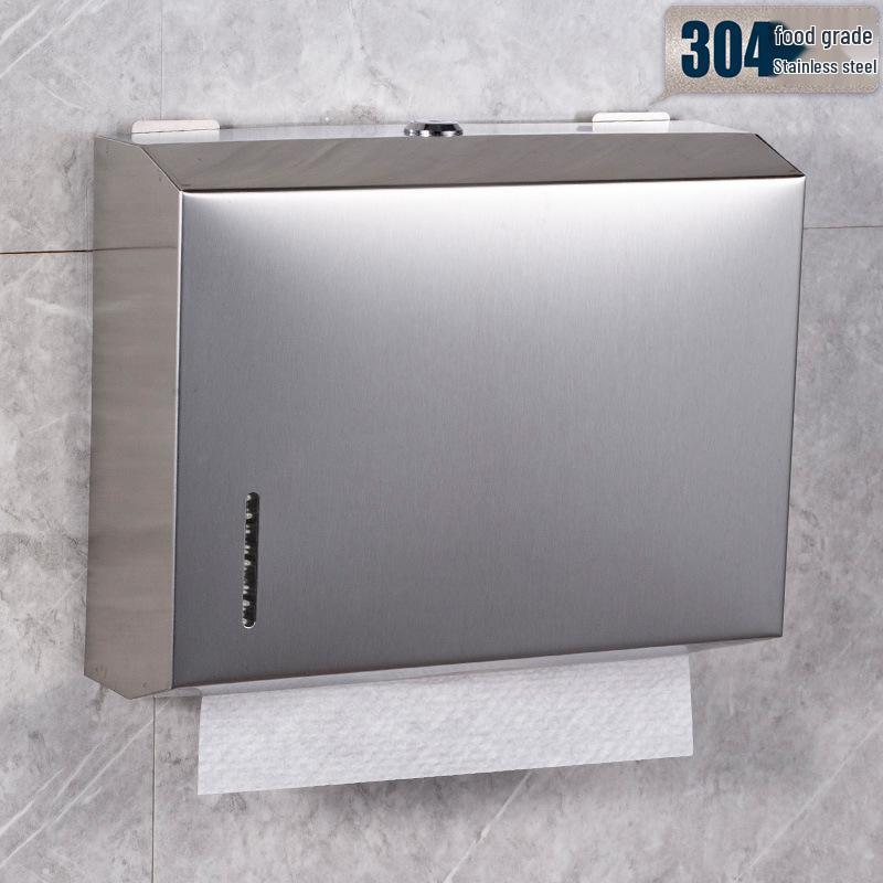 Stainless Steel Waterproof Large Toilet Paper Dispenser for Public and Hotel Bathrooms