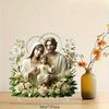 2D Flat Acrylic Holy Home Decoration, Indoor and Outdoor Decoration - No Battery/electricity Required, Free Day Decoration, Shop Decoration,