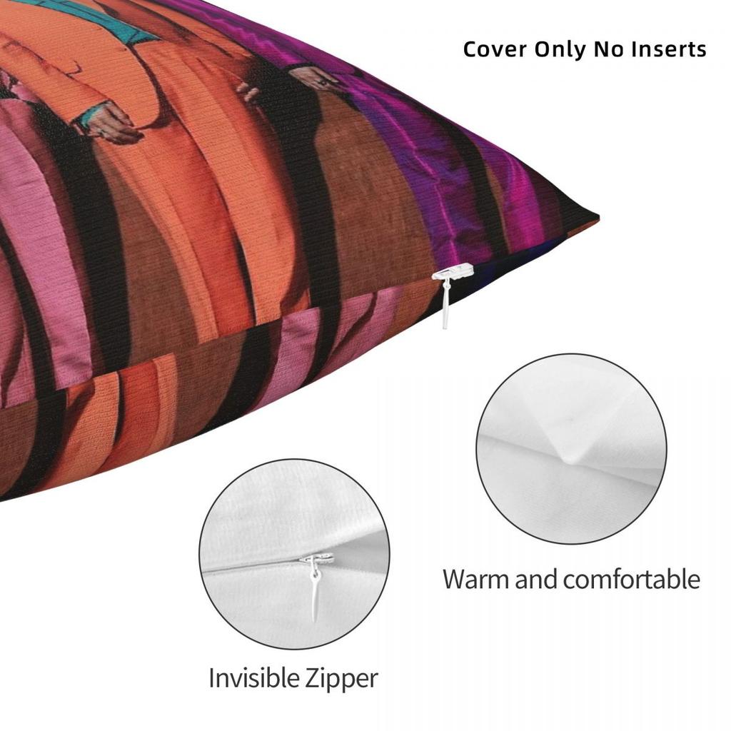Forestella Koreanische Band Kissenbezug Polyester Leinen Samt Bedruckt Reißverschluss Dekor Kissenbezug Zimmer Kissenbezug 18"