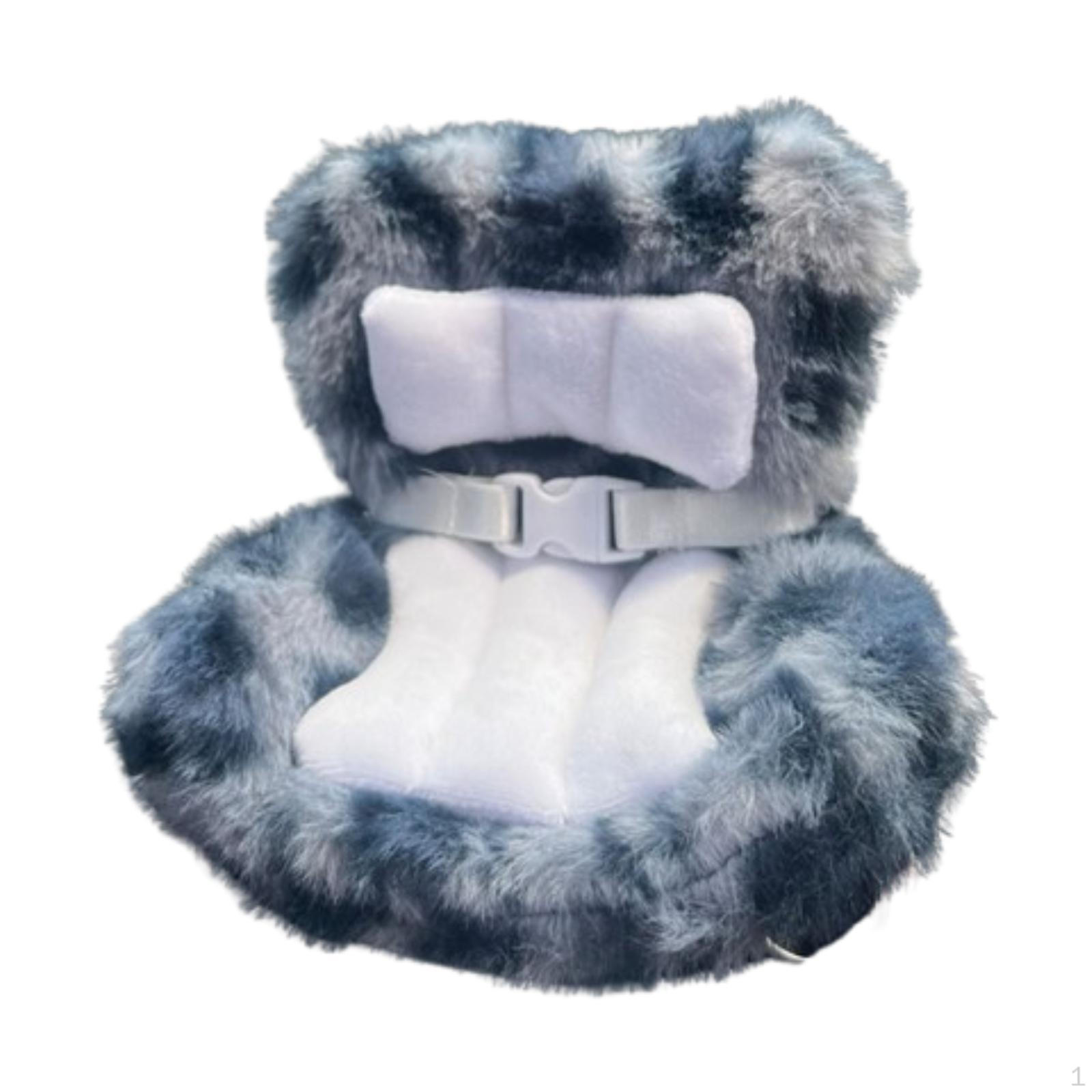 

Car Secure Seat for Dolls Vent Ornament DIY Cute Carseat Handmade Toys Easy Installation grey