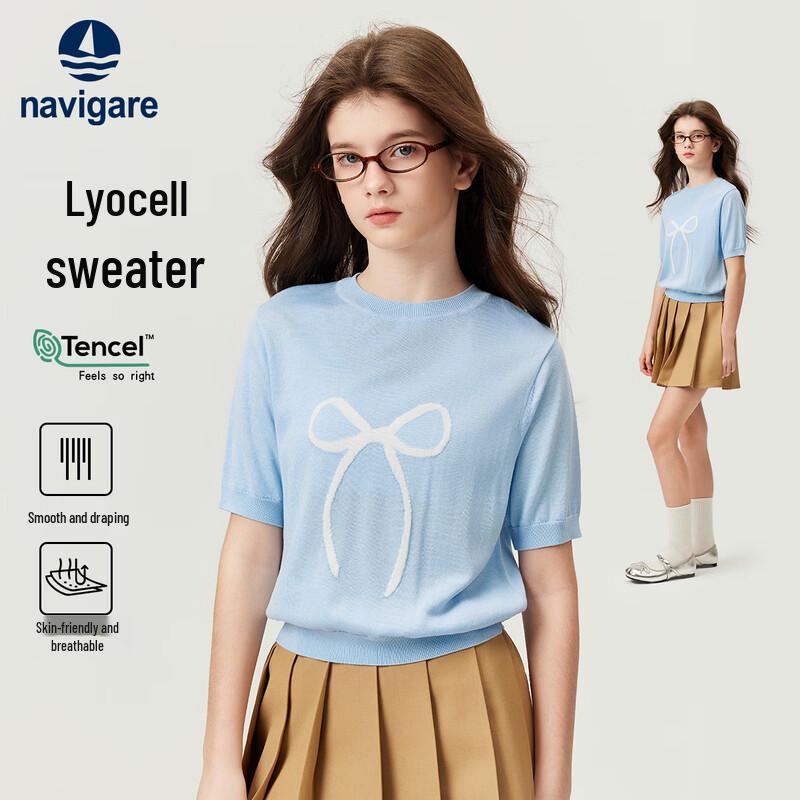 Navigare Girl s Knitted Short-Sleeve T-Shirt 120