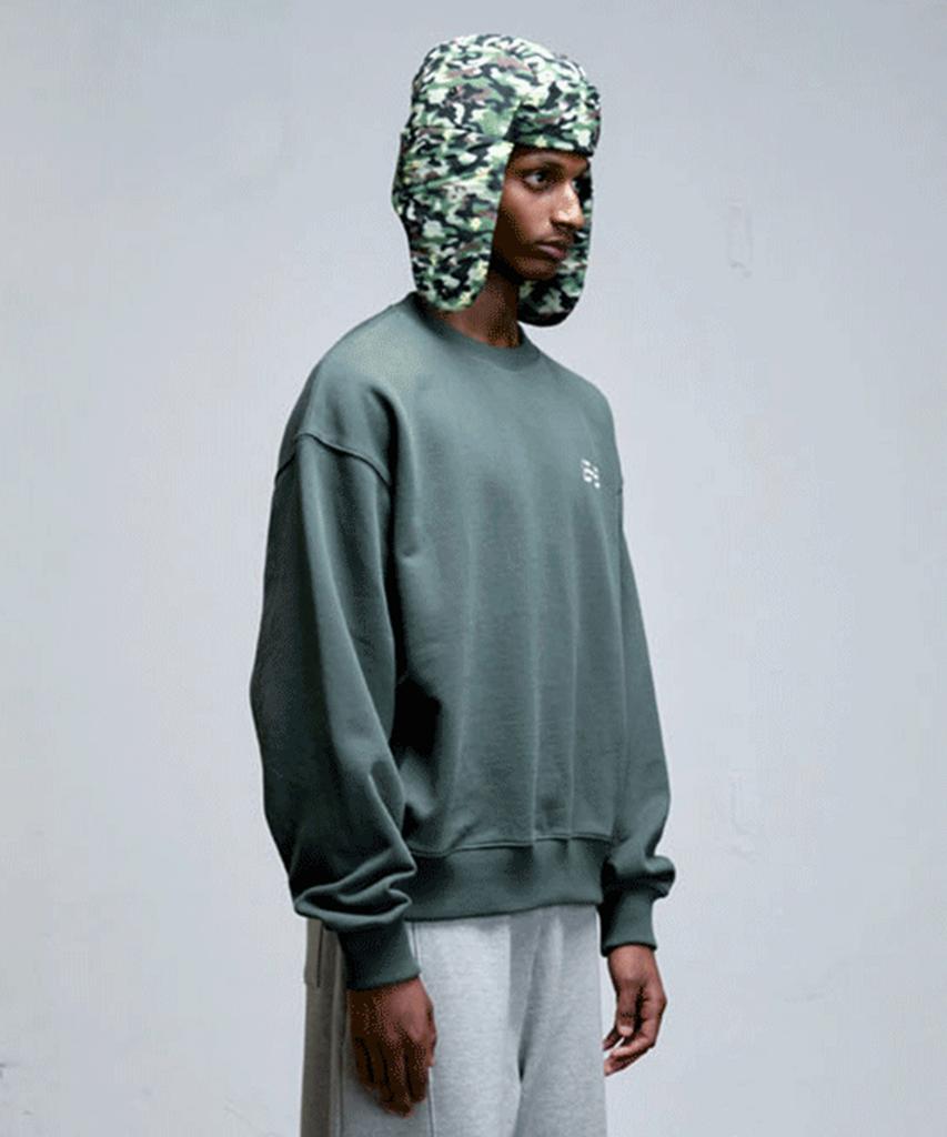 ERER Embroidered Detail Sweatshirt Green