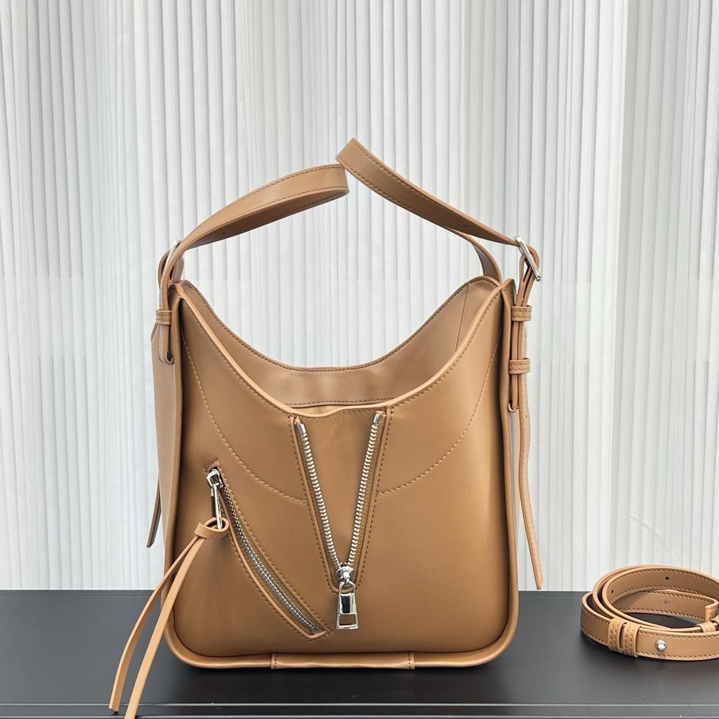 Grenzüberschreitende Explosion Schinken-Hängematten-Tasche, Nischen-Design Ledereimer-Tasche Mode lässig Rindsleder Umhängetasche
