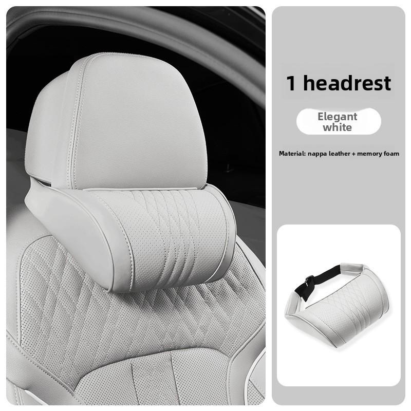 Car SUV Sedan Leather Seat Soft and Comfortable Headrest Pillow for Travel Car Headrest Memory Foam Driving Neck Pillow