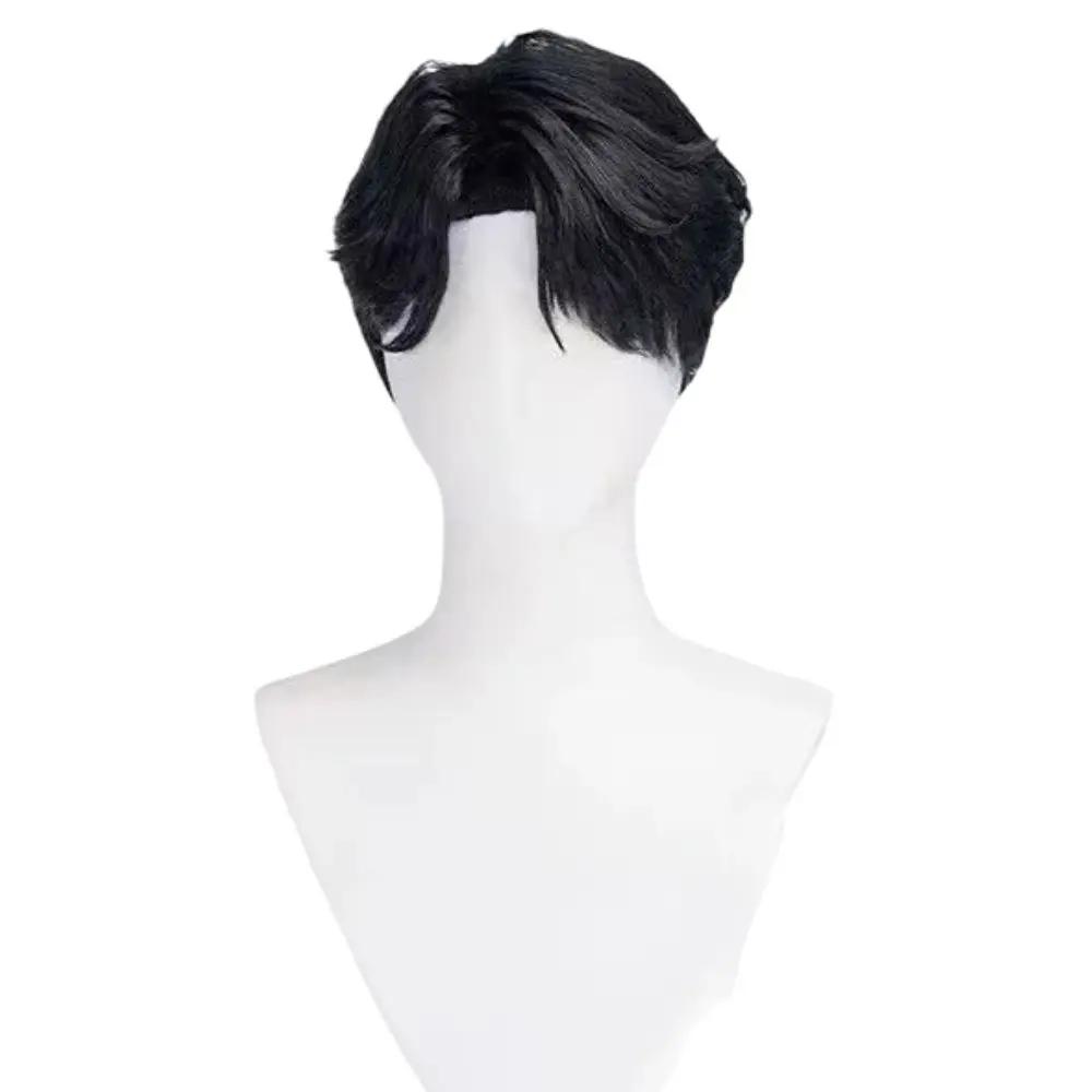 Kpop Demon Hunters Saja Boys Jinu Baby Abby Mystery Romance Cosplay Wig for Men Hair With Free Wig Cap Halloween Accessories