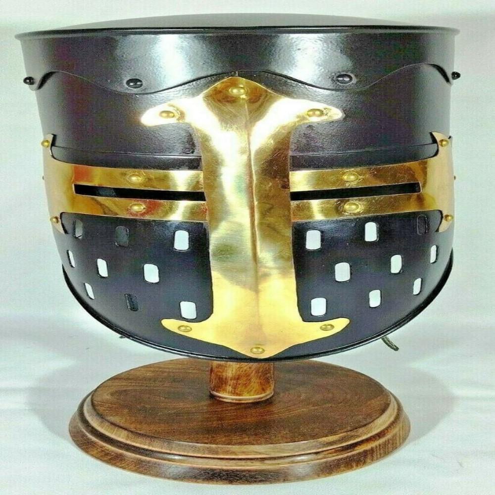 

Средневековый рыцарский шлем - Шлем викинга Black Ant - 25 см как